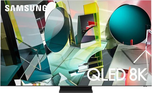 Телевизор QLED Samsung 85" QE85Q950TSUXRU 9 серый/Ultra HD 8K/120Hz/DVB-T2/DVB-C/DVB-S2/USB/WiFi/Smart TV (RUS)