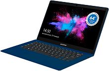 Ноутбук Digma EVE 14 C424 Celeron N3350 4Gb SSD128Gb Intel HD Graphics 500 14" TN HD (1366x768) Windows 10 Home Single Language 64 dk.blue WiFi BT Cam 5000mAh