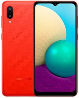 Смартфон Samsung SM-A022 Galaxy A02 32Gb 2Gb красный моноблок 3G 4G 6.5" 720x1600 Android 10 13Mpix 802.11 b/g/n GPS GSM900/1800 GSM1900 TouchSc