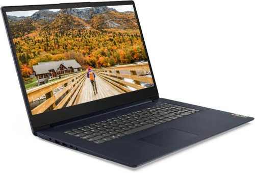 Ноутбук Lenovo IdeaPad 3 17ITL6 Pentium Gold 7505 8Gb SSD256Gb Intel UHD Graphics 17.3" TN HD+ (1600x900) Windows 10 blue WiFi BT Cam