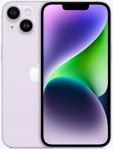 Смартфон Apple iPhone 14 A2884 128Gb 6Gb фиолетовый 3G 4G 6.1" 1170x2532 iOS 16 12Mpix 802.11 a/b/g/
