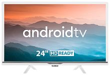 Телевизор LED Hyundai 24" H-LED24BS5002 Android TV белый HD 60Hz DVB-T DVB-T2 DVB-C DVB-S DVB-S2 WiFi Smart TV