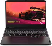 Ноутбук Lenovo IP Gaming 3 15IHU6 Core i7 11370H 16Gb 1Tb SSD256Gb NVIDIA GeForce RTX 3050 Ti 4Gb 15.6" IPS FHD (1920x1080) noOS black WiFi BT Cam
