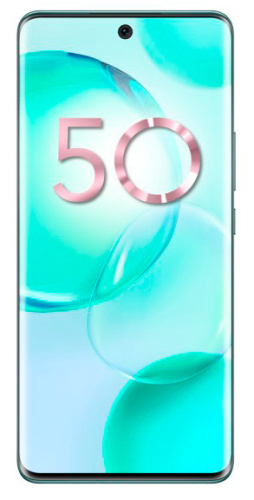 Смартфон Honor 50 128Gb 6Gb зеленый моноблок 3G 4G 6.78" 1080x2388 Android 11 24Mpix 802.11 a/b/g/n/ac NFC GPS GSM900/1800 GSM1900