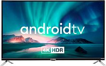 Телевизор LED Hyundai 43" H-LED43BU7008 Android TV Slim Design черный 4K Ultra HD 60Hz DVB-T DVB-T2 DVB-C DVB-S DVB-S2 USB WiFi Smart TV