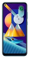 Смартфон Samsung SM-M115F Galaxy M11 32Gb 3Gb бирюзовый моноблок 3G 4G 2Sim 6.4" 720x1560 Android 10 13Mpix 802.11 b/g/n NFC GPS GSM900/1800 GSM1900 TouchSc MP3 microSD max512Gb