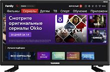 Телевизор LED Telefunken 23.6" TF-LED24S80T2S(черный)\H черный HD 50Hz DVB-T DVB-T2 DVB-C (RUS)