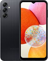 Смартфон Samsung SM-A145 Galaxy A14 64Gb 4Gb черный моноблок 3G 4G 2Sim 6.6" 1080x2408 Android 13 50Mpix 802.11 a/b/g/n/ac GPS GSM900/1800 GSM1900 microSD max1024Gb