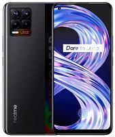 Смартфон Realme 8 128Gb 6Gb Черный(Лого) моноблок 3G 4G 2Sim 6.4" 2400x1080 Android 11 64Mpix 802.11 a/b/g/n/ac NFC GPS GSM900/1800 GSM1900 TouchSc A-GPS max256Gb