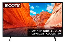 Телевизор LED Sony 65" KD-65X81J BRAVIA черный 4K Ultra HD 60Hz DVB-T DVB-T2 DVB-C DVB-S DVB-S2 USB WiFi Smart TV (RUS)