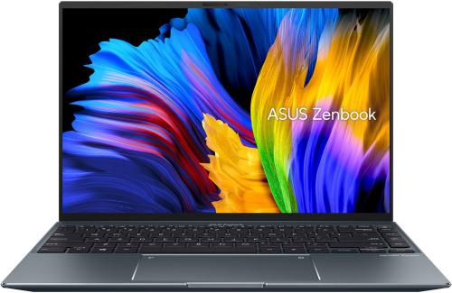 Ноутбук Asus Zenbook UX5401ZA-KN057 Core i5 12500H 16Gb SSD512Gb Intel Iris Xe graphics 14" OLED 2.8K (2880x1800) noOS grey WiFi BT Cam