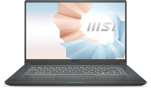 Ноутбук MSI Modern 15 A11SBU-835RU Core i7 1195G7 16Gb SSD512Gb NVIDIA GeForce MX450 2Gb 15.6" IPS FHD (1920x1080) Windows 10 grey WiFi BT Cam