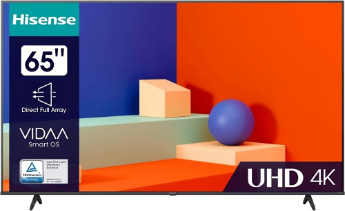 Телевизор LED Hisense 65" 65A6K черный 4K Ultra HD 60Hz DVB-T DVB-T2 DVB-C DVB-S DVB-S2 USB WiFi Smart TV