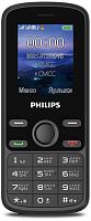 Мобильный телефон Philips E111 Xenium черный моноблок 2Sim 1.77" 128x160 GSM900/1800 MP3 FM microSD max16Gb