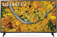 Телевизор LED LG 55" 55UP75006LF черный Ultra HD 50Hz DVB-T DVB-T2 DVB-C DVB-S DVB-S2 USB WiFi Smart TV (RUS)