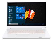Ноутбук Acer ConceptD 7 Ezel Pro CC715-71P-77U5 Core i7 10750H 32Gb SSD512Gb+512Gb NVIDIA Quadro RTX 3000 6Gb 15.6" IPS Touch UHD (3840x2160) Windows 10 Professional 64 white WiFi BT Cam 5500mAh