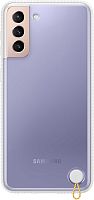 Чехол (клип-кейс) Samsung для Samsung Galaxy S21+ Protective Standing Cover прозрачный/белый (EF-GG996CWEGRU)