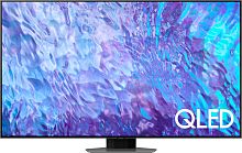 Телевизор QLED Samsung 75" QE75Q80CAU Series 8 серебристый 4K Ultra HD 120Hz DVB-T2 DVB-C DVB-S2 USB WiFi Smart TV