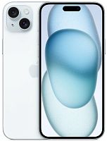 Смартфон Apple A3094 iPhone 15 Plus 256Gb голубой моноблок 3G 4G 1Sim 6.7" 1290x2796 iOS 17 48Mpix 802.11 a/b/g/n/ac/ax NFC GPS Protect