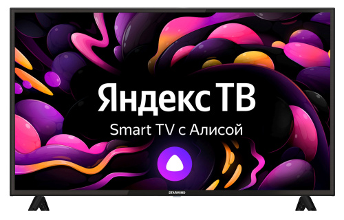 Телевизор LED Starwind 43" SW-LED43UB404 Яндекс.ТВ черный Ultra HD 60Hz DVB-T DVB-T2 DVB-C DVB-S DVB-S2 USB WiFi Smart TV (RUS)