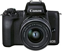 Фотоаппарат Canon EOS M50 Mark II черный 24.1Mpix 3" 4K WiFi EF-M15-45 IS STM LP-E12 (с объективом)