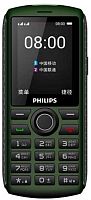 Мобильный телефон Philips E218 Xenium 32Mb зеленый моноблок 2Sim 2.4" 240x320 0.3Mpix GSM900/1800 GSM1900 MP3 FM microSD max32Gb