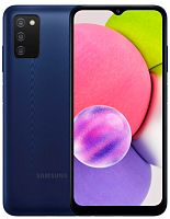 Смартфон Samsung SM-A037F Galaxy A03s 64Gb 4Gb синий моноблок 3G 4G 6.5" 720x1600 Android 10 13Mpix 802.11 b/g/n GPS GSM900/1800 GSM1900 TouchSc