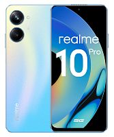 Смартфон Realme RMX3661 10 Pro 5G 256Gb 8Gb голубой моноблок 3G 4G 2Sim 6.72" 2400x1080 Android 13 108Mpix 802.11 a/b/g/n/ac/ax NFC GPS GSM900/1800 GSM1900 TouchSc Protect VidConf A-GPS microSD max1000Gb