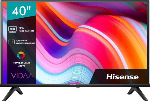 Телевизор LED Hisense 40" 40A4K Frameless черный FULL HD 60Hz DVB-T DVB-T2 DVB-C DVB-S DVB-S2 USB WiFi Smart TV (RUS)