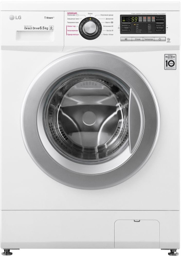 Стиральная машина LG F1296WDS0 класс: A загр.фронтальная макс.:6.5кг белый инвертер