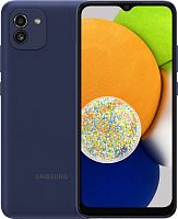 Смартфон Samsung SM-A035F Galaxy A03 32Gb 3Gb синий моноблок 3G 4G 2Sim 6.5" 720x1600 Android 10 48Mpix 802.11 b/g/n/ac GPS GSM900/1800 GSM1900 TouchSc microSD max1024Gb