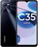 Смартфон Realme C35 128Gb 4Gb черный моноблок 3G 4G 2Sim 6.6" 1080x2408 Android 11 50Mpix 802.11 a/b/g/n/ac NFC GPS GSM900/1800 GSM1900 TouchSc microSD max256Gb