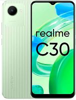 Смартфон Realme C30 32Gb 2Gb зеленый моноблок 3G 4G 6.5" 720x1600 Android 11 8Mpix 802.11 b/g/n GPS GSM900/1800 GSM1900 TouchSc