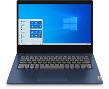 Ноутбук Lenovo IdeaPad 3 14IIL05 Core i3 1005G1 4Gb SSD128Gb Intel UHD Graphics 14" TN FHD (1920x1080) Windows 10 blue WiFi BT Cam