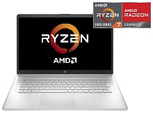 Ноутбук HP 17-cp0093ur Ryzen 7 5700U 16Gb SSD1Tb AMD Radeon 17.3" IPS FHD (1920x1080) Windows 10 Home silver WiFi BT Cam