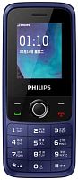 Мобильный телефон Philips E117 Xenium 32Mb синий моноблок 2Sim 1.77" 128x160 GSM900/1800 FM microSD
