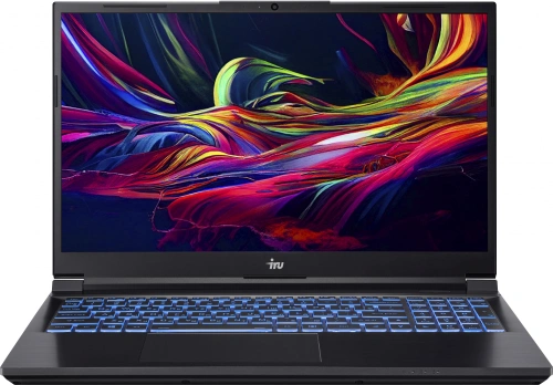 Ноутбук IRU Калибр 15ALC Core i5 12500H 32Gb SSD512Gb NVIDIA GeForce RTX 3050 4Gb 15.6" IPS FHD (1920x1080) Free DOS black WiFi BT Cam 3465mAh (1993718)