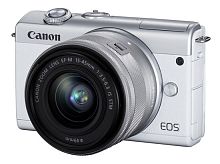 Фотоаппарат Canon EOS M200 белый 24.1Mpix 3" 4K WiFi 15-45 IS STM LP-E12 (с объективом)