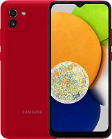 Смартфон Samsung SM-A035F Galaxy A03 32Gb 3Gb красный моноблок 3G 4G 6.5" 720x1600 Android 10 48Mpix 802.11 b/g/n/ac GPS GSM900/1800 GSM1900 TouchSc