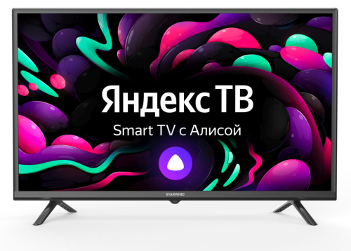 Телевизор LED Starwind 32" SW-LED32SG302 Яндекс.ТВ черный HD 60Hz DVB-T DVB-T2 DVB-C DVB-S DVB-S2 USB WiFi Smart TV