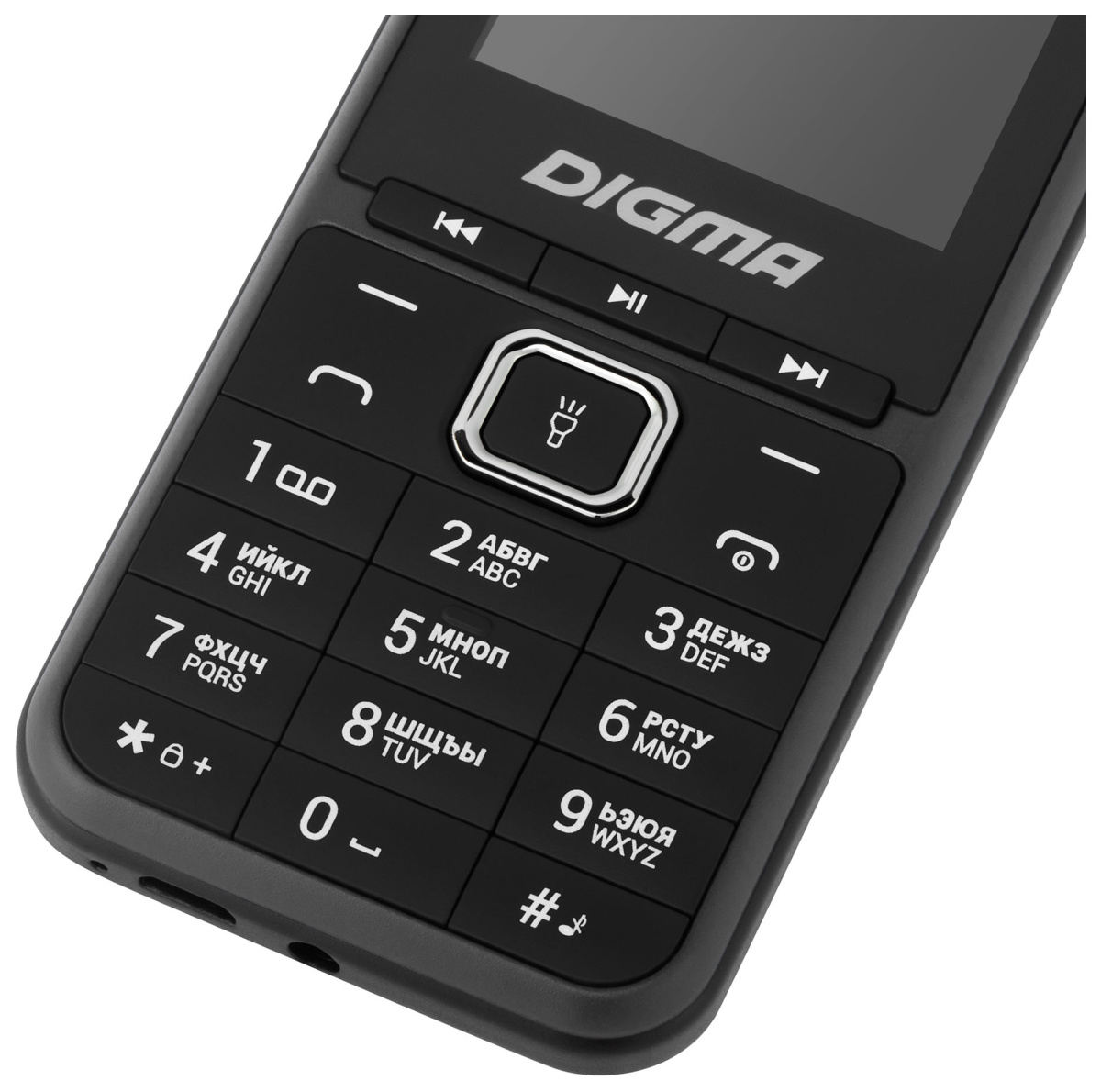 Мобильный телефон Digma LINX B241 32Mb серый моноблок 2Sim 2.44