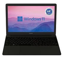 Ноутбук Digma EVE 15 P417 Celeron N4000 8Gb SSD256Gb Intel HD Graphics 600 15.6" IPS FHD (1920x1080) Windows 11 Home 64 black WiFi BT Cam 5000mAh