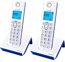 Р/Телефон Dect Alcatel S230 Duo ru white белый (труб. в компл.:2шт) АОН