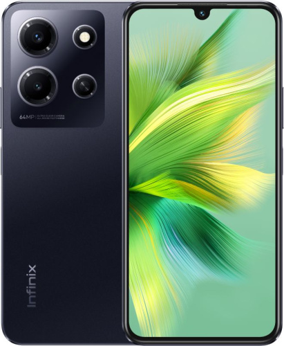 Смартфон Infinix X6716 Note 30i 256Gb 8Gb черный моноблок 3G 4G 2Sim 6.66" 1080x2400 Android 13 64Mpix 802.11 a/b/g/n/ac NFC GPS GSM900/1800 GSM1900 TouchSc FM microSD max1024Gb