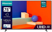 Телевизор LED Hisense 75" 75A6K черный 4K Ultra HD 60Hz DVB-T DVB-T2 DVB-C DVB-S DVB-S2 USB WiFi Smart TV