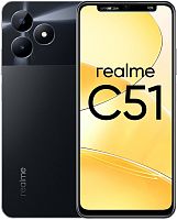 Смартфон Realme RMX3830 C51 128Gb 4Gb черный моноблок 3G 4G 2Sim 6.74" 720x1600 Android 13 50Mpix 802.11 a/b/g/n/ac NFC GPS GSM900/1800 GSM1900 TouchSc VidConf A-GPS microSD max2048Gb