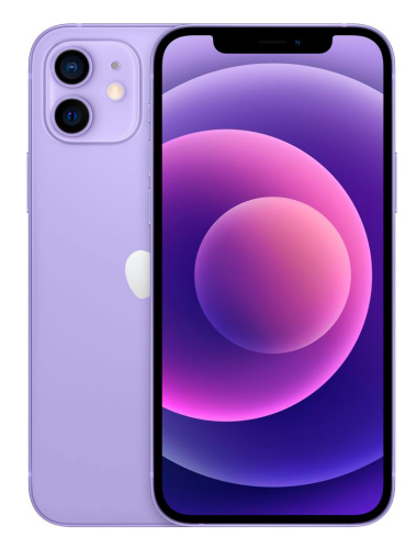 Смартфон Apple A2403 iPhone 12 128Gb фиолетовый моноблок 3G 4G 6.1" iPhone iOS 15 12Mpix 802.11 a/b/g/n/ac/ax NFC GPS TouchSc