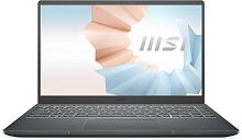 Ноутбук MSI Modern 14 B11MOU-1239RU Core i5 1155G7 8Gb SSD256Gb Intel Iris Xe graphics 14" IPS FHD (1920x1080) Windows 11 Professional dk.grey WiFi BT Cam