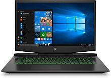 Ноутбук HP Pavilion Gaming 17-cd2035ur Core i5 11300H 16Gb SSD1Tb NVIDIA GeForce RTX 3050 4Gb 17.3" IPS FHD (1920x1080) Windows 10 black/green WiFi BT Cam