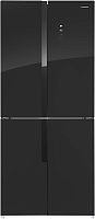 Холодильник Maunfeld MFF181NFB черный (трехкамерный)